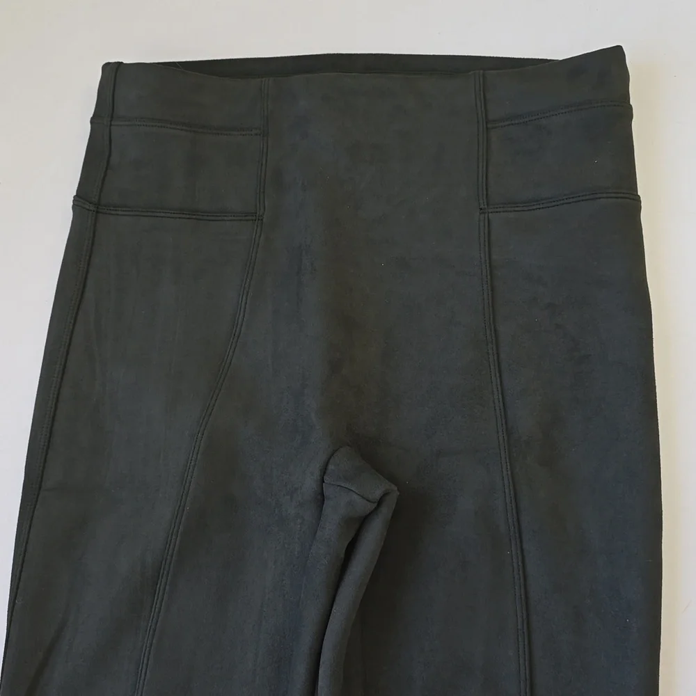 Spanx Faux Suede Leggings in Color Olive